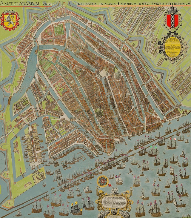 De Peperwerf in Amsterdam, waar de Batavia in 1628 werd gebouwd.